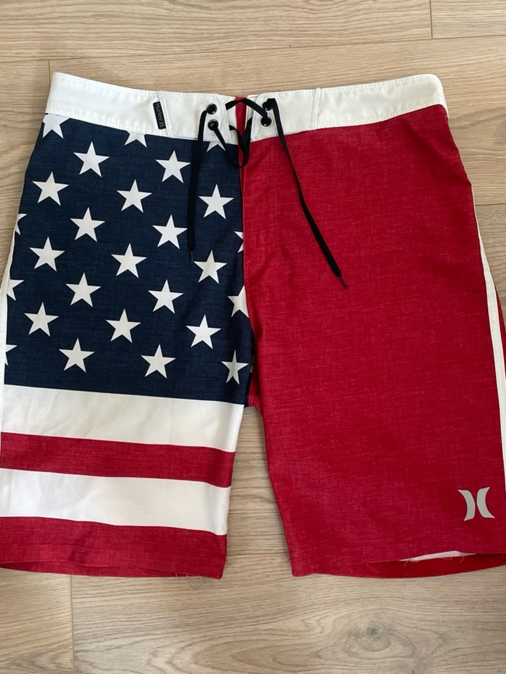 Hurley Red, White & Blue American Flag Board Shorts